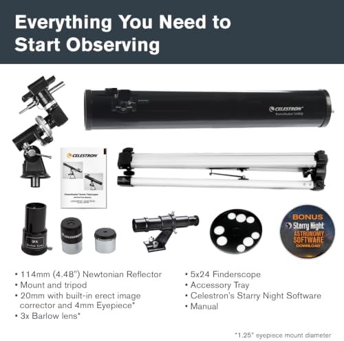 Reflector Telescope with Manual Equatorial Mount — photo 4