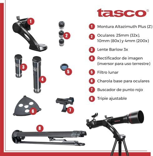 Altazimuth refractor telescope with red dot finder — photo 5