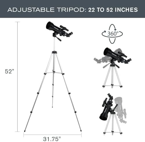 Seventy millimeter beginner portable telescope kit — photo 3