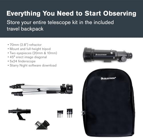 Seventy millimeter beginner portable telescope kit — photo 5