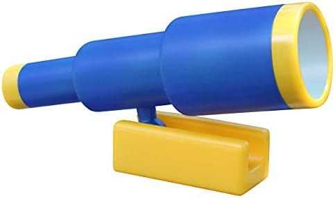 Blue plastic pirate ship play telescope