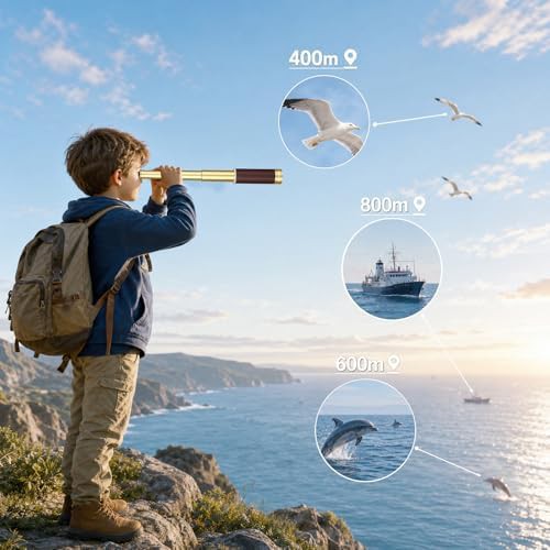 Retro pirate monocular with collapsible brass design — photo 5