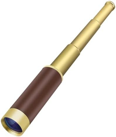 Collapsible brass pirate monocular for travel