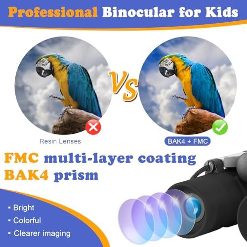 Compact black binoculars for kids 8x21 — photo 4