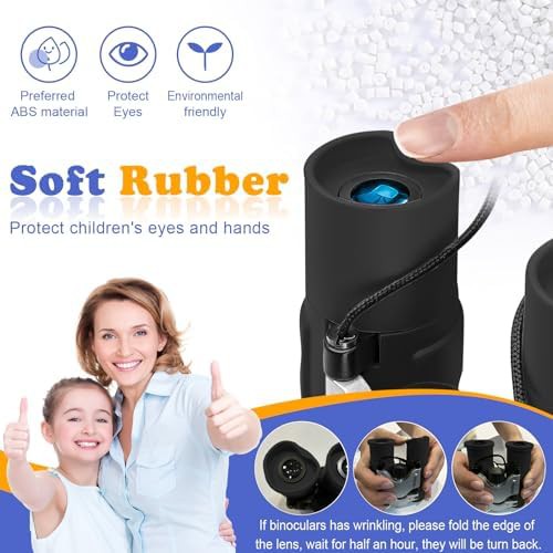 Compact black binoculars for kids 8x21 — photo 5