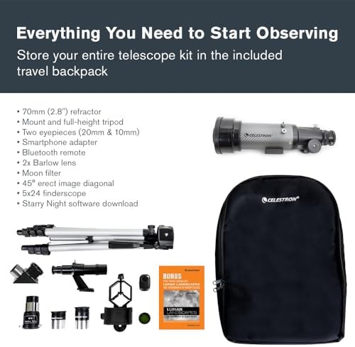 Seventy millimeter dx travel refractor with backpack — photo 3
