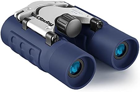 Navy blue folding small binoculars