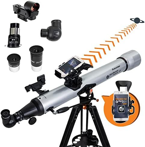 Eighty millimeter smart guided refractor telescope