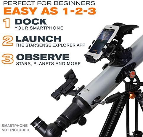Eighty millimeter smart guided refractor telescope — photo 3
