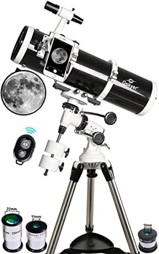 Professional 130mm reflector telescope for moon viewing