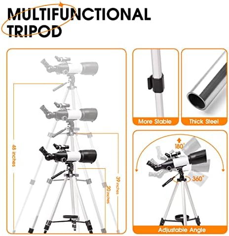 Portable 70mm aperture refractor with carrying bag — photo 4