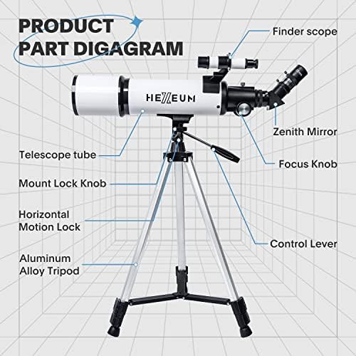 Refractor telescope with 80mm aperture for beginners — photo 5