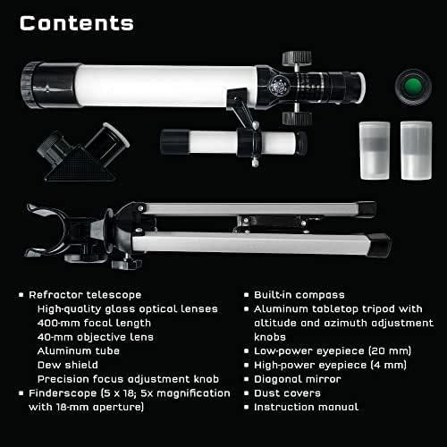 Childrens refractor telescope with built-in compass — photo 3