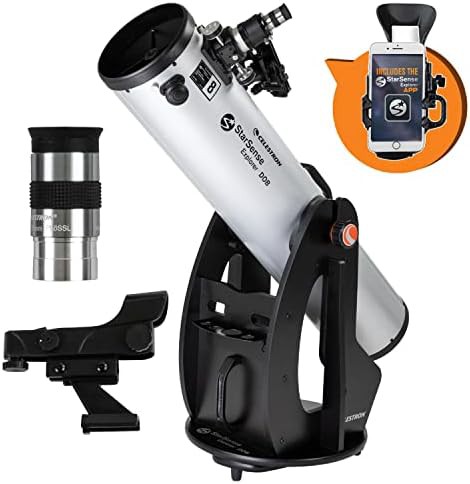 Eight inch dobsonian telescope with smartphone app