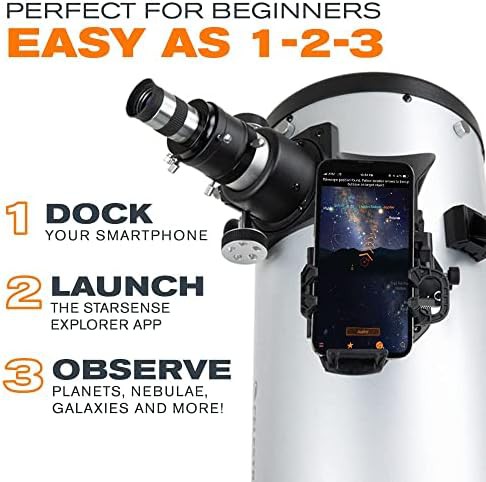 Eight inch dobsonian telescope with smartphone app — photo 3