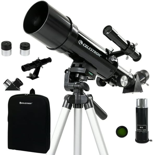 Compact sixty millimeter portable travel refractor