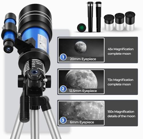 Portable 70mm refractor for star gazing — photo 4