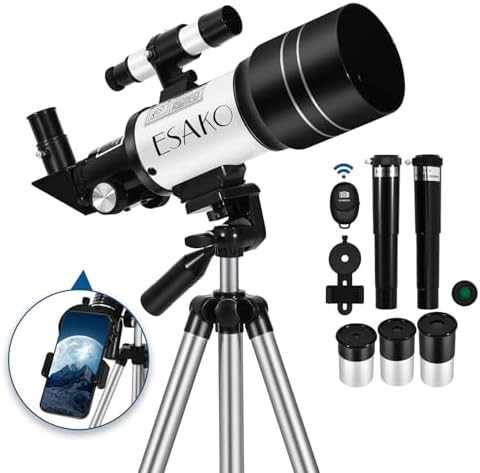 Adjustable tripod 70mm starter telescope