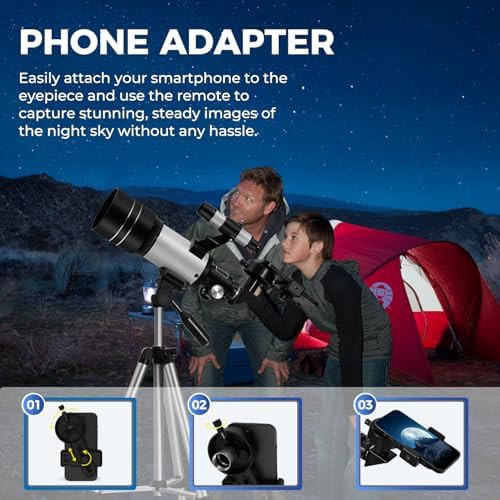 Adjustable tripod 70mm starter telescope — photo 5