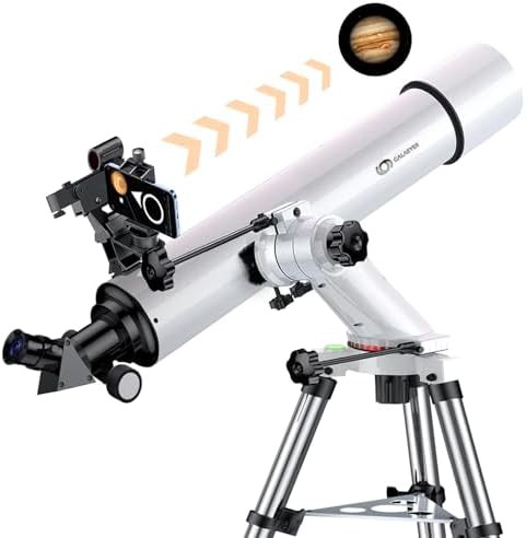 White metal altazimuth smart refractor 900mm
