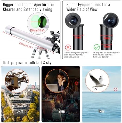 White metal altazimuth smart refractor 900mm — photo 4