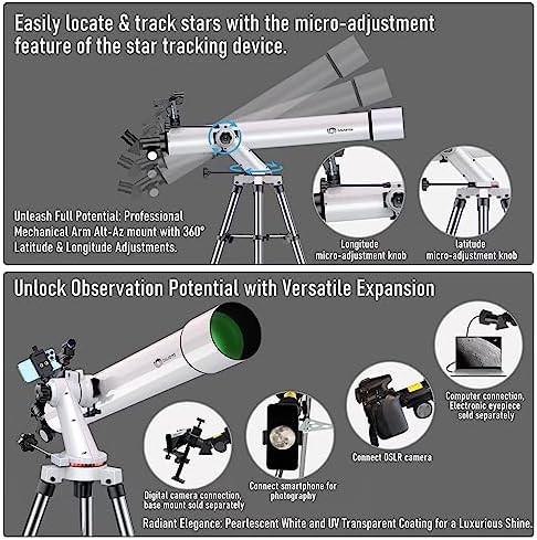 White metal altazimuth smart refractor 900mm — photo 5