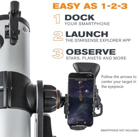 Tabletop dobsonian telescope with app guidance — photo 3