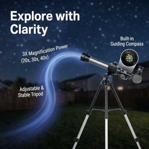 Astronomical telescope with adjustable zoom tripod — photo 4