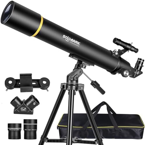 Long focal length 80mm refractor with AZ mount