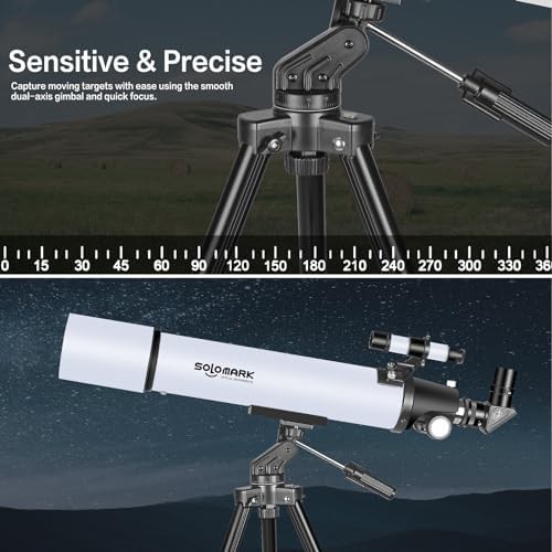Portable 80mm refractor telescope with 900mm focal length — photo 4