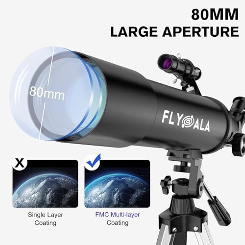 High powered 600mm 80mm kids telescope — photo 3