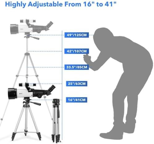 HSL 70mm 400mm white travel refractor telescope — photo 5