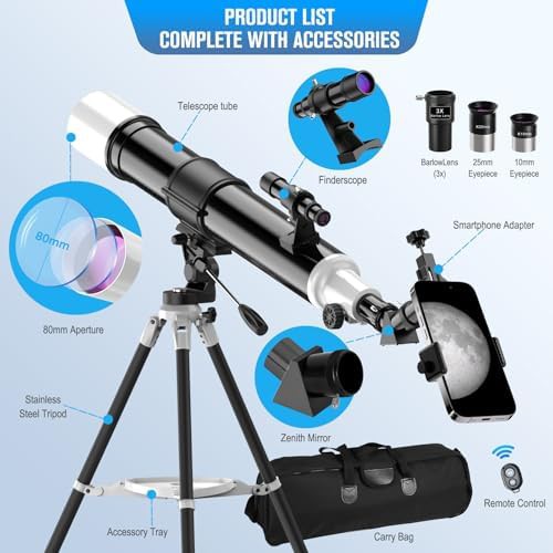 Professional 900mm focal length 80mm refractor — photo 5