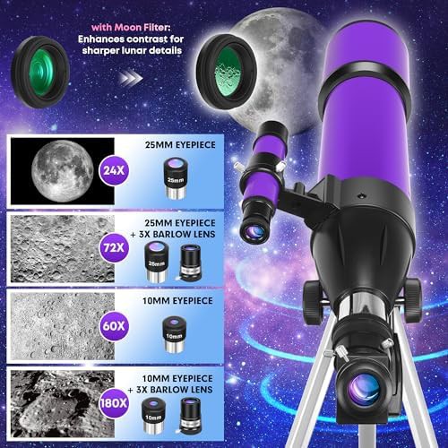 80mm Refractor with Altazimuth Mount Tripod — photo 3