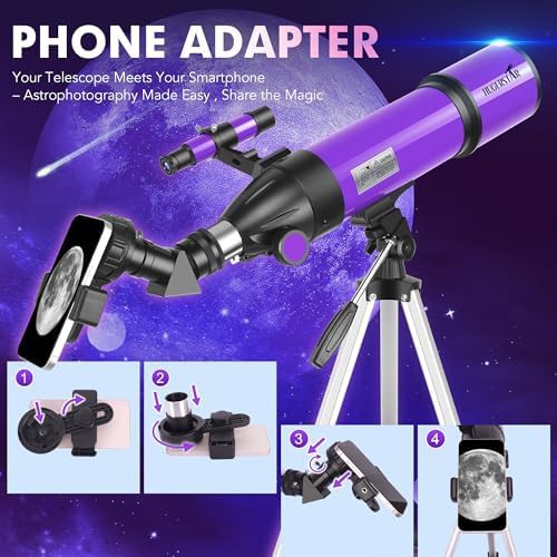 80mm Refractor with Altazimuth Mount Tripod — photo 5