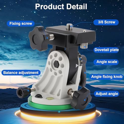 Aluminum alloy equatorial wedge latitude base — photo 4