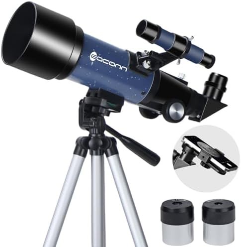 Silver 70mm portable refractor 400mm length
