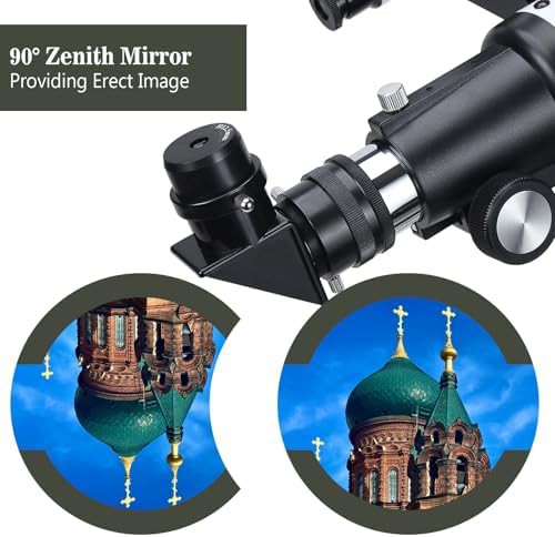 White 70mm beginner refractor 400mm length — photo 4
