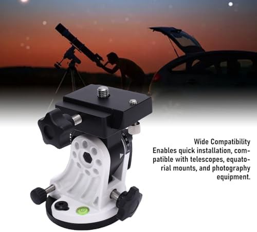 White aluminum telescope latitude adjustment seat — photo 3