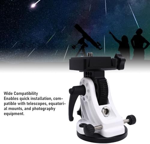 White aluminum telescope latitude adjustment seat — photo 4