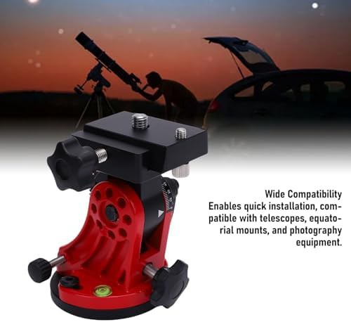 Red aluminum latitude adjustment base — photo 3