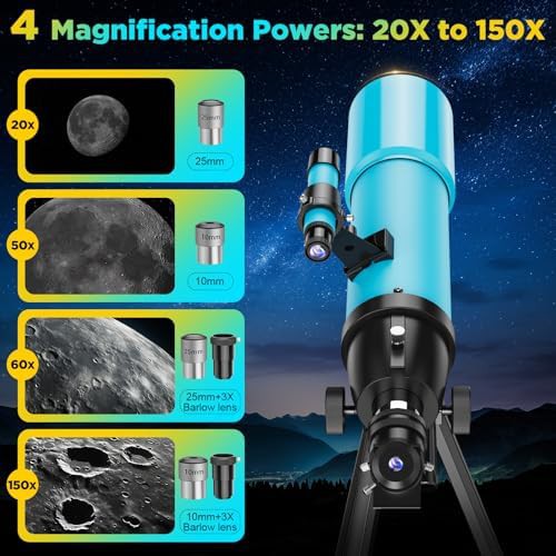 Refractor telescope with tall adjustable tripod — photo 3