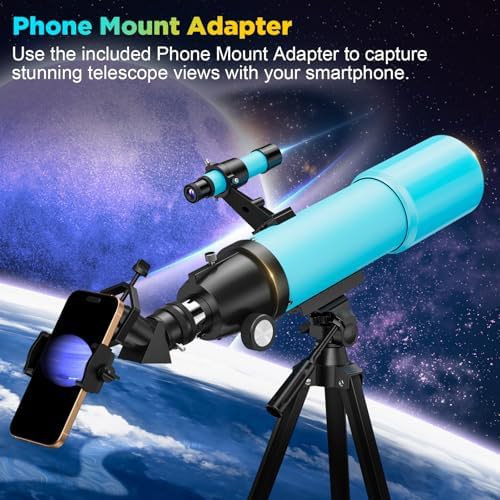 Refractor telescope with tall adjustable tripod — photo 5