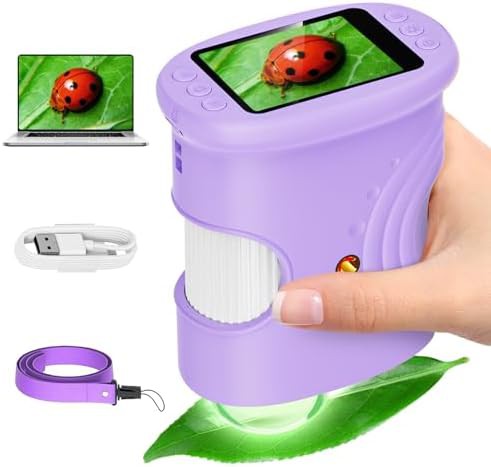Handheld digital microscope and telescope for kids