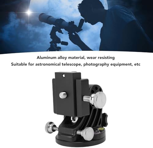 All black equatorial wedge tripod base — photo 3