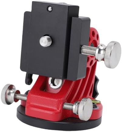 Black and red equatorial latitude adjustment base
