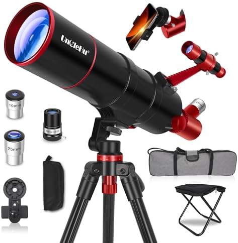 High power 90mm refractor telescope