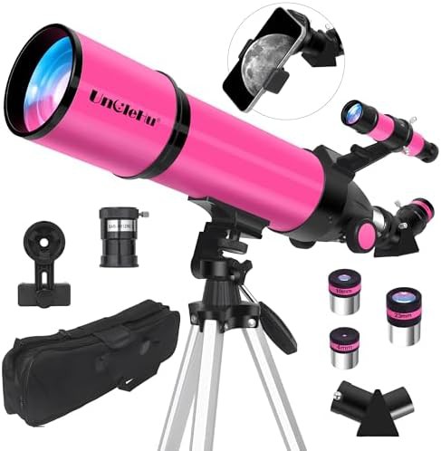 Travel 80mm refractor for moon viewing