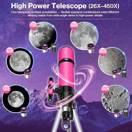 Travel 80mm refractor for moon viewing — photo 3