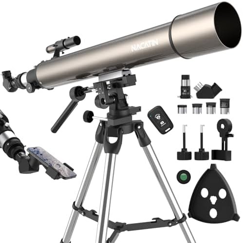 Refractor telescope with 102mm aperture for precise tracking